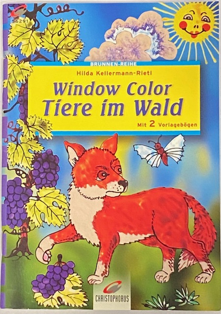 Window-Color Tiermotive Wald kreativ