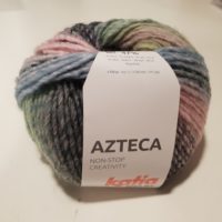 Katia Azteca stricken rosa/blau/grün