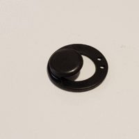 Metallschliesser, Verschluss Knopf schwarz