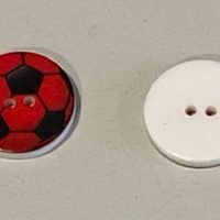 Knopf Kunststoffknopf Fussball Verschluss