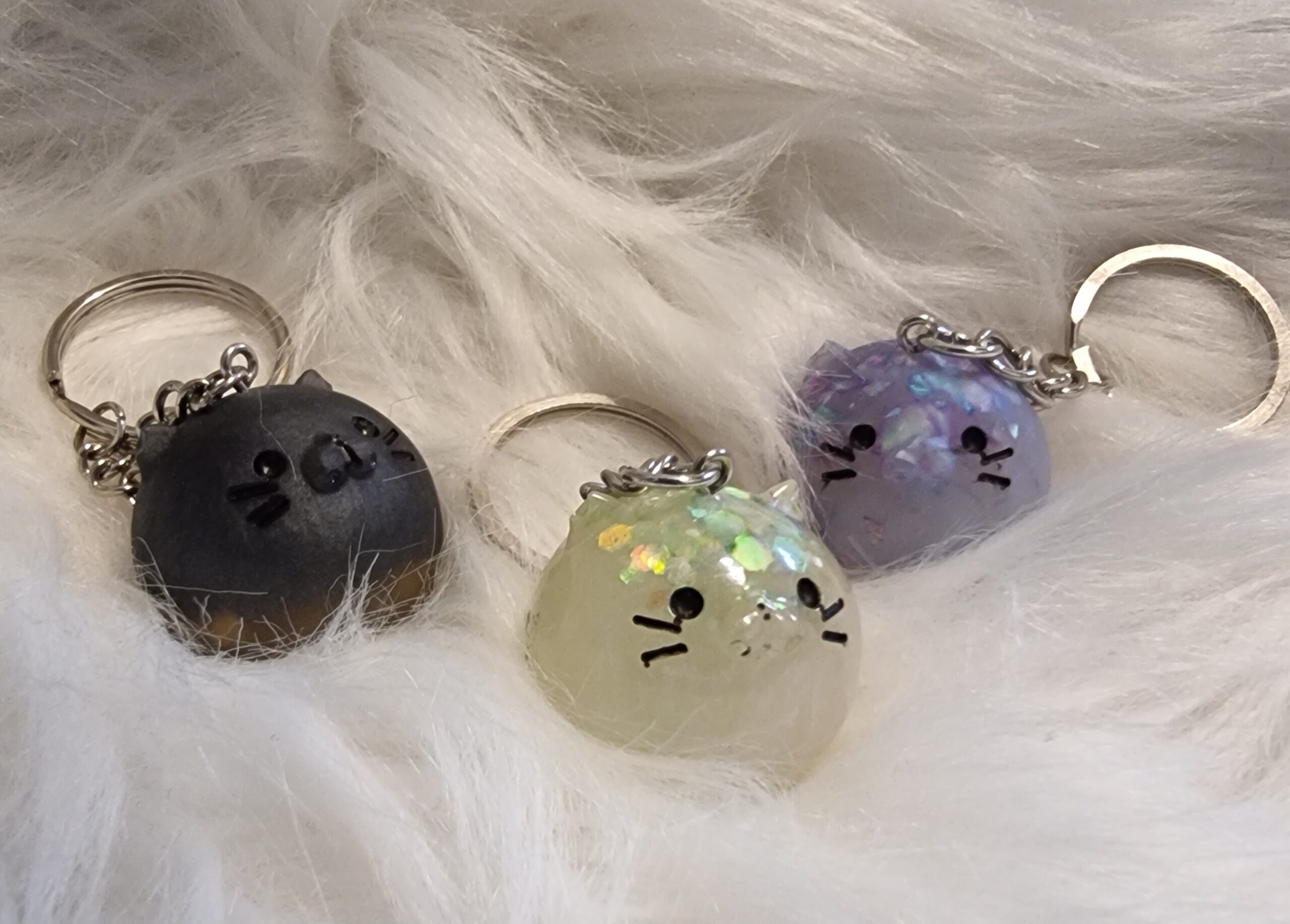 Schlüsselanhänger Tiere aus Giessharz