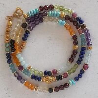 Armband/Halskette in den Farben des Regenbogen