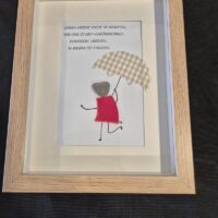 Steinbild Spruch Geschenk Handgemacht