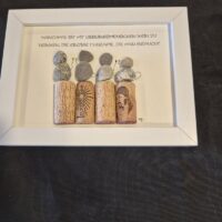 Steinbild Spruch Geschenk Handgemacht