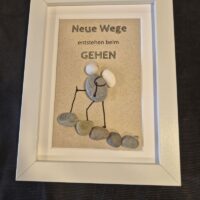 Steinbild Spruch Geschenk Handgemacht