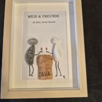 Steinbild Spruch Geschenk Handgemacht