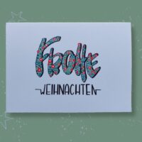 Weihnachtskarte Frohe Weihnachten