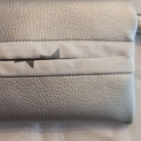 Taschentuchetui kunstleder silber Metallic