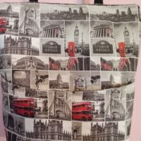 Grosse Shopper Tasche mit Reissverschluss