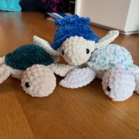 Amigurumi - Schildkröte - Grün/Blau/Weiss