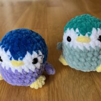 Amigurumi - Vogel - Blau/Lila