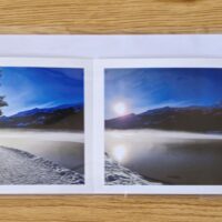 Grusskarte gefaltet Heidsee weiss