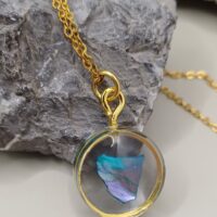 Anhänger Epoxy & Shell Purple