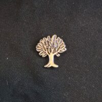 Magnetbrosche Baum Silber