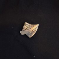 Magnetbrosche Tanne Silber