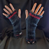 Stulpen gehäkelt Unikat Baumwolle