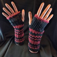 Stulpen gehäkelt Unikat Baumwolle