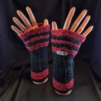 Stulpen gehäkelt Unikat Baumwolle