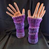 Stulpen gehäkelt Unikat Baumwolle