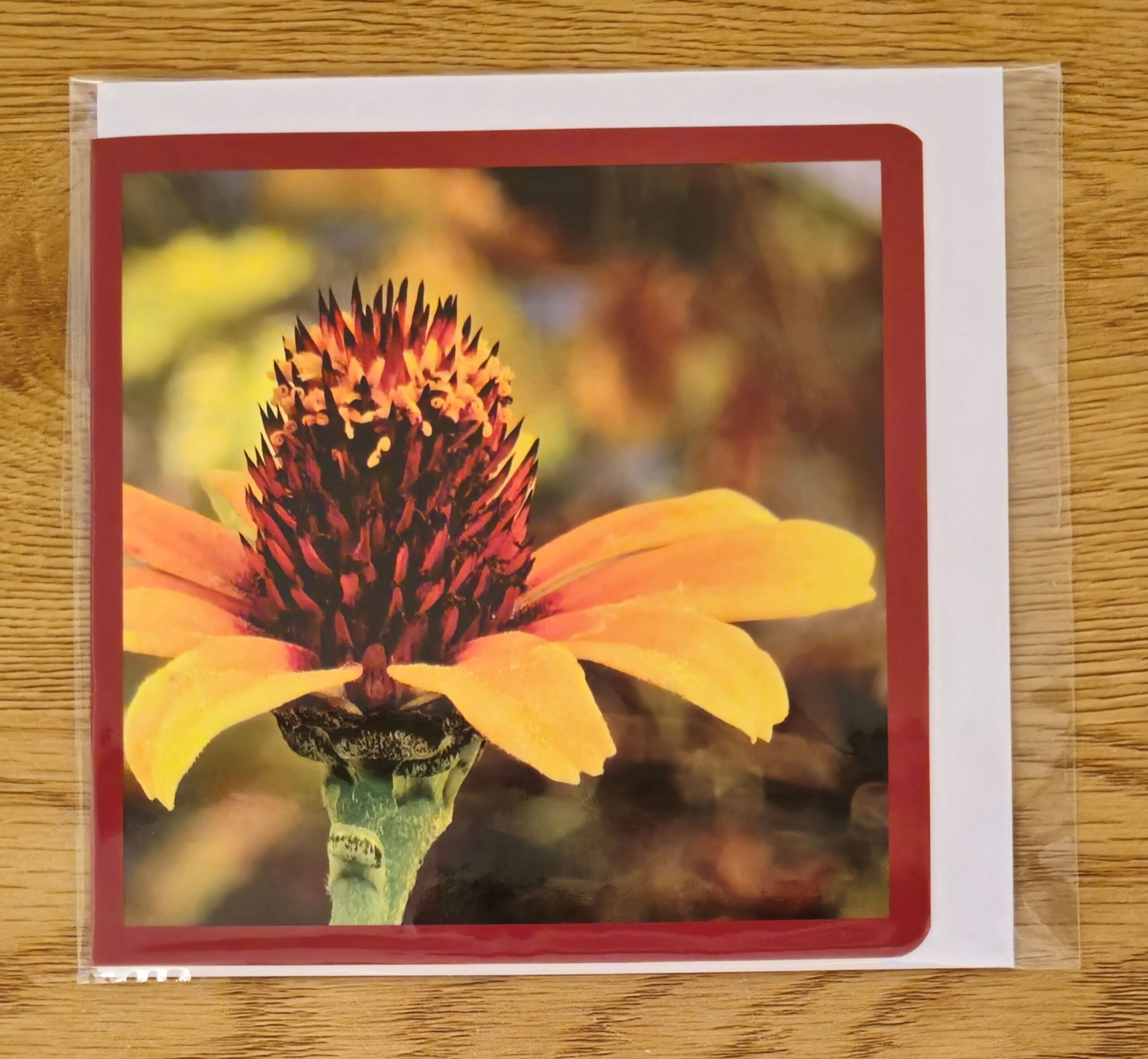 Doppelkarte mexikanische Sonnenblume Quadratisch