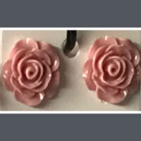 Ohrstecker Rosen gross altrosa